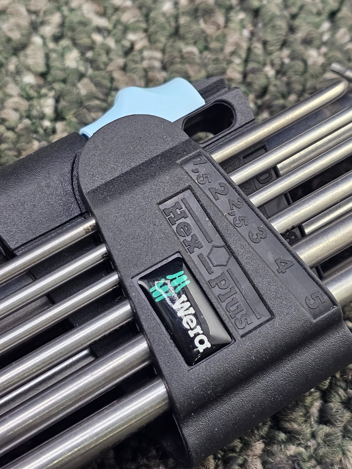 Wera 05022720001 3950/9 Hex-Plus Stainless 1 L-key Assembly Metric