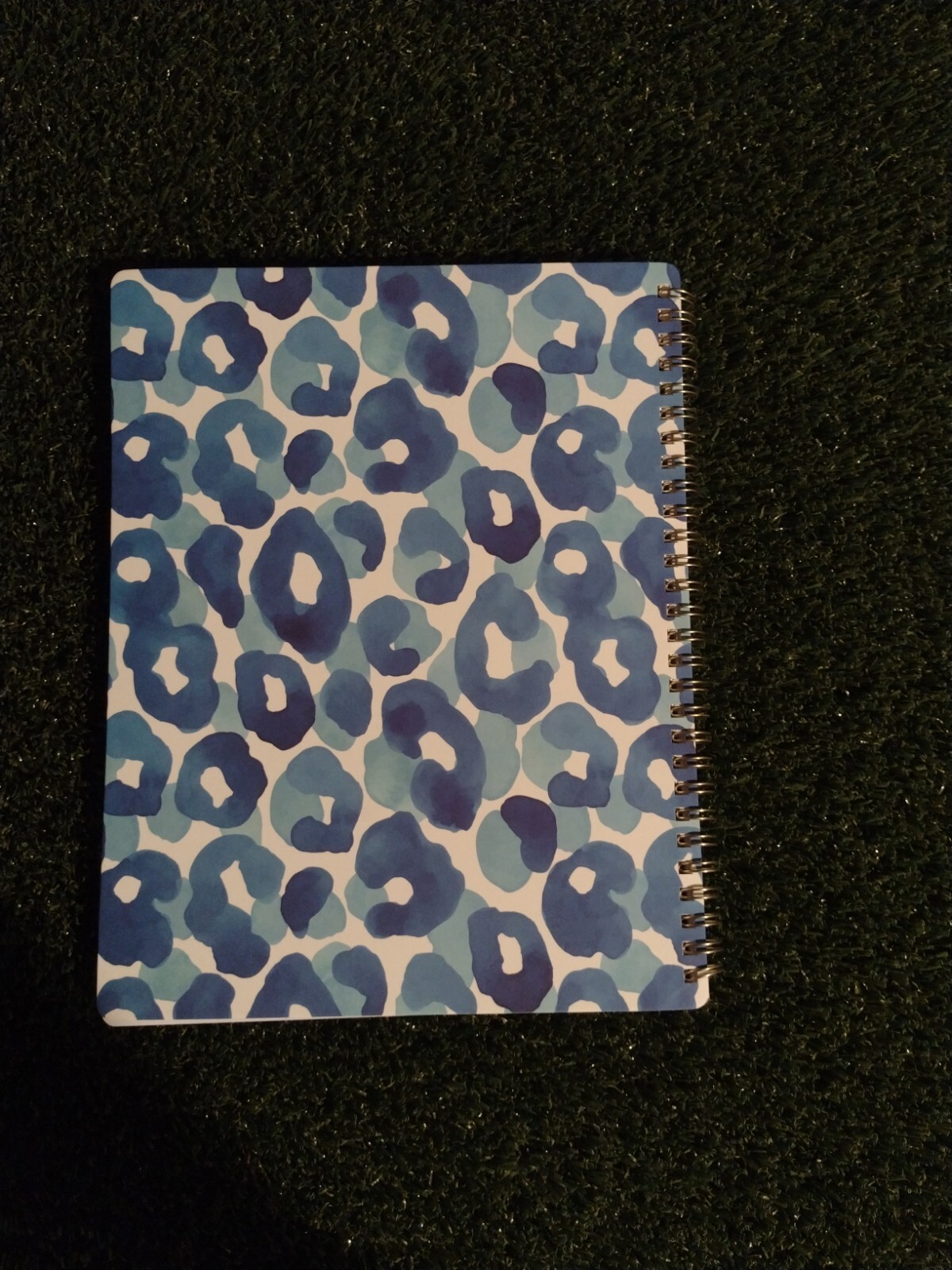 2023 Weekly and Monthly Planner, 8.5×11, Blue leopard