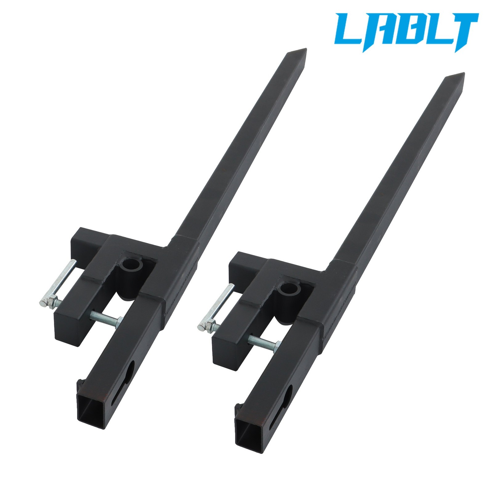 LABLT Clamp on Pallet Forks 60″ for Tractor Bucket Loader Tractor Skid Steer