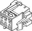 Automotive Connectors 6P FEMALE BLACK 280 SERIES 30 AMPS (5 pieces)