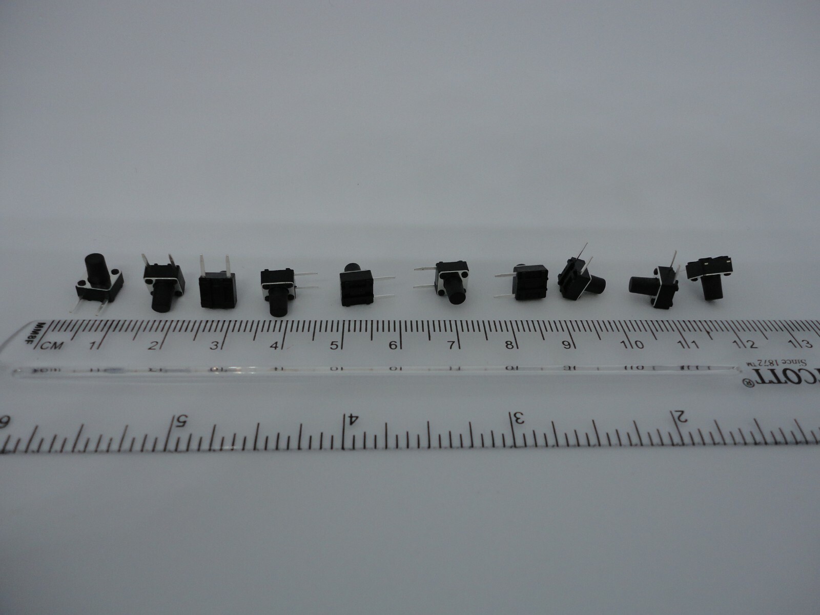 10 Pcs Pack Lot 6x6x8mm Momentary Push Micro Button Tactile Switch Side 2 Pins