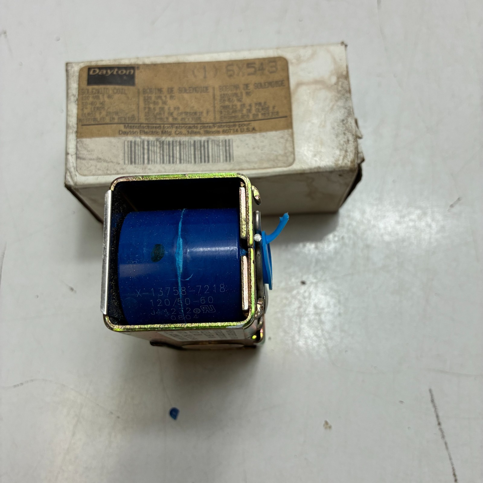 DAYTON 6X543 SOLENOID COILS 120 VOLTS 50-60 HZ 6” LEADS