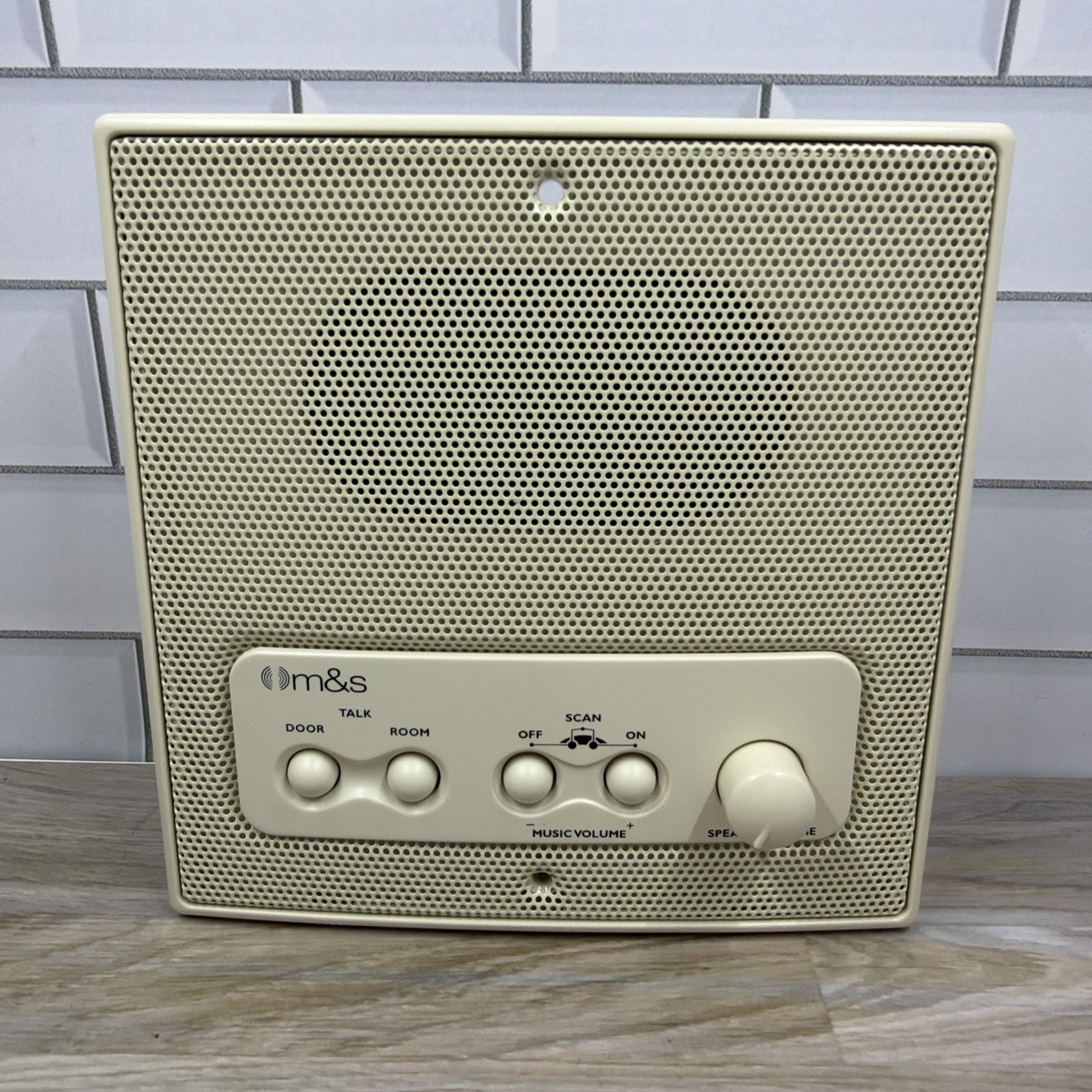 M&S DMC3RSA Remote Scan House Intercom System 3 Wire Room Station – Almond