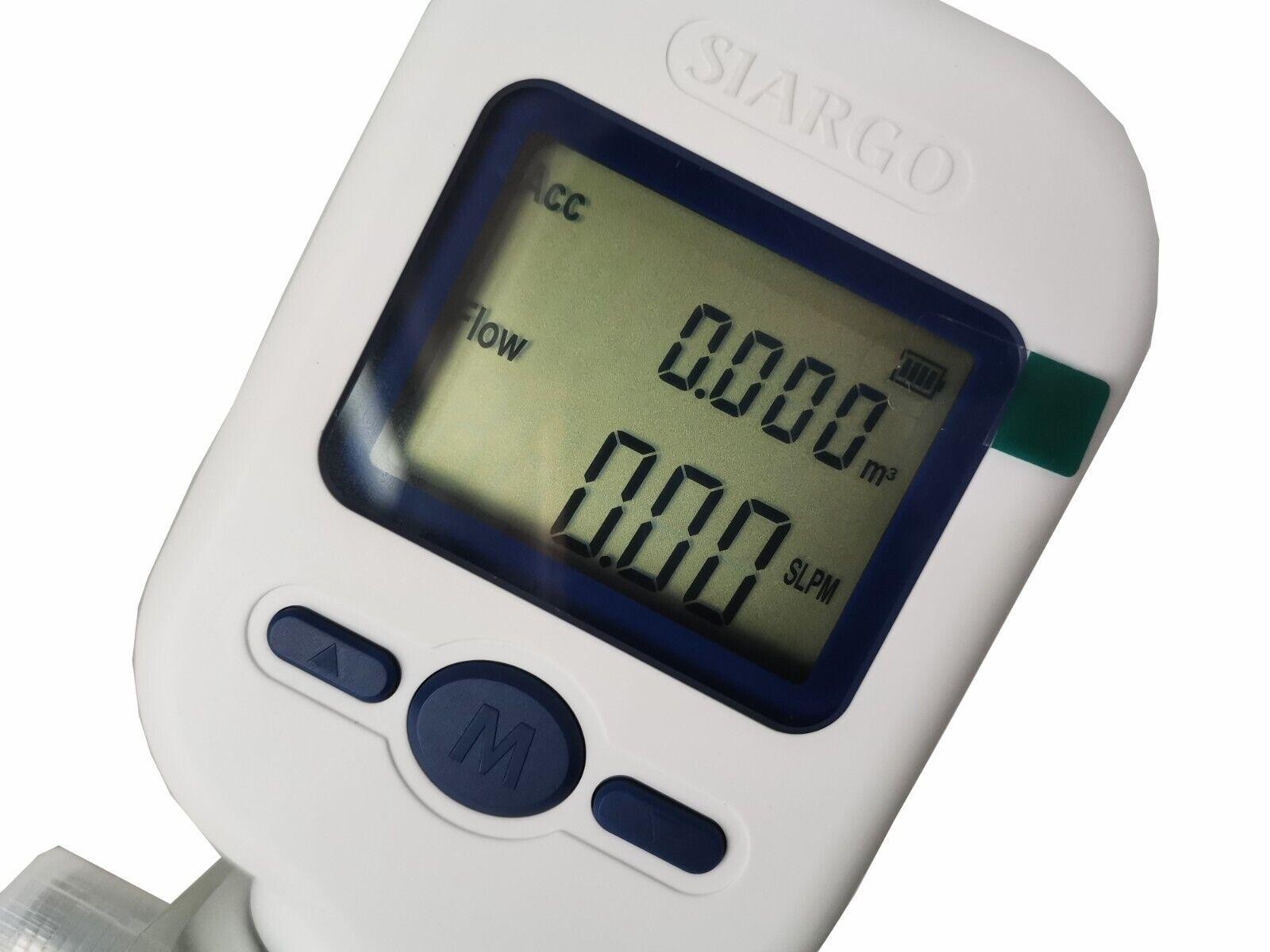 MF5706 Gas Flow Meter 20L/Min Digital Gas Mass Air Nitrogen Oxygen Flow Meter