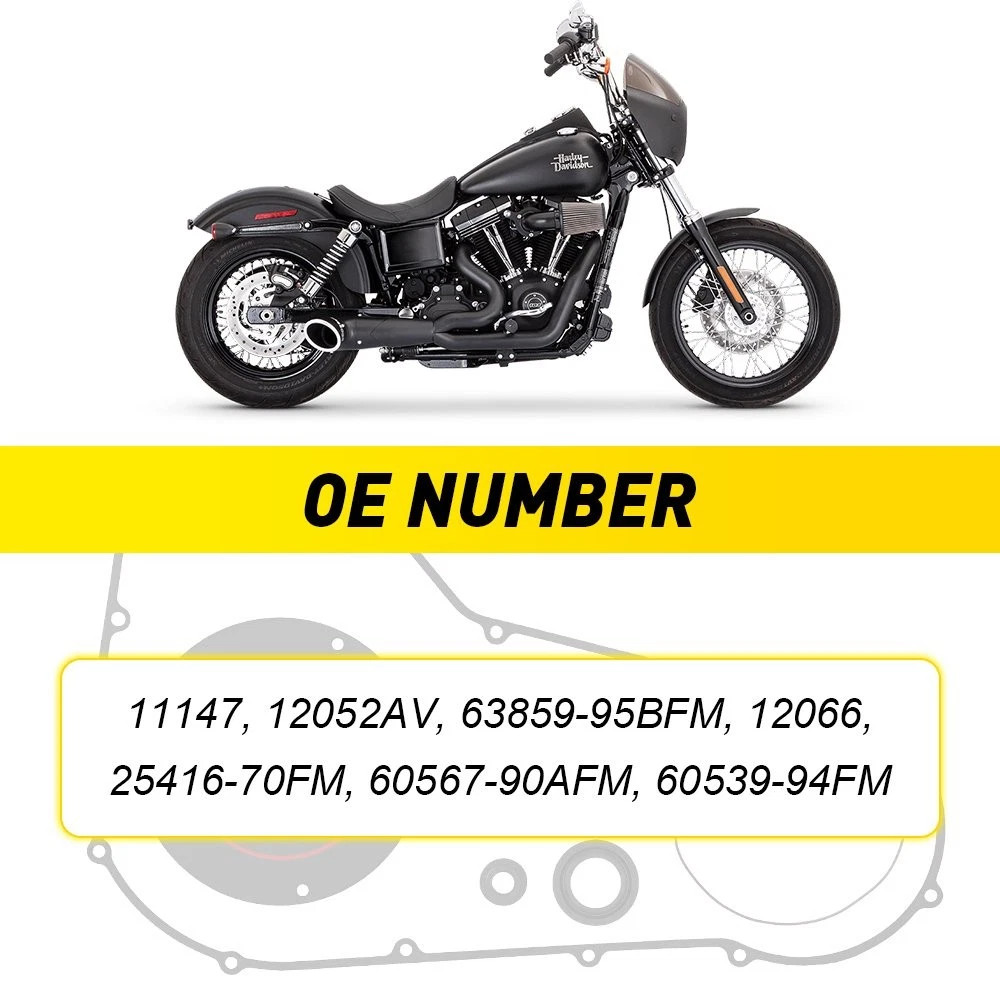 GASKET SEAL KIT FOR HARLEY SOFTAIL DYNA MODELS 1994-2005 PRIMARY CLUTCH COVER
