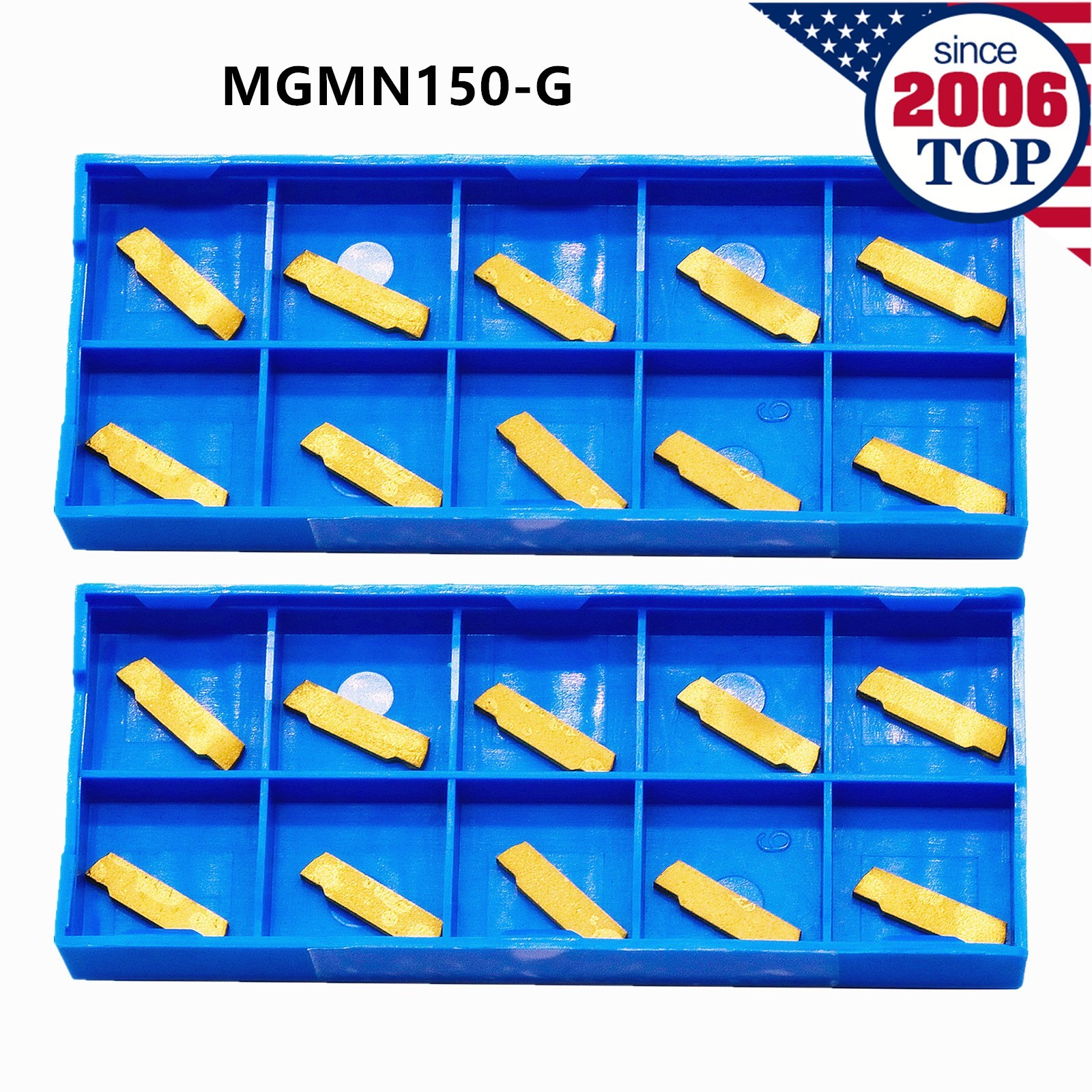 20PCS MGMN150-G(1.5MM) CNC Carbide Grooving Insert for Lathe Holder Cutting Tool
