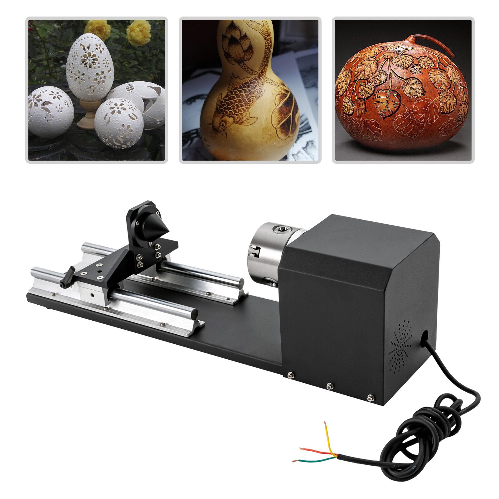 Laser Rotary Y-axis Chuck Engraver Rotary Attachment for Engraving Cutting New