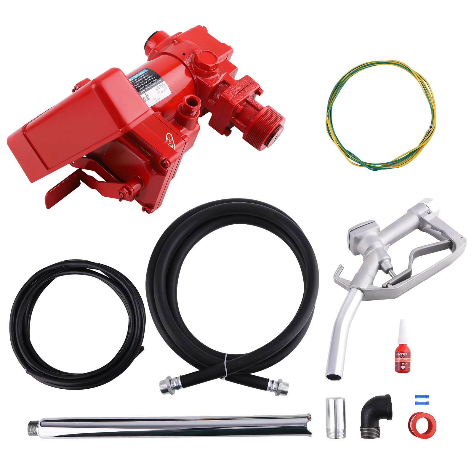 15GPM New Fuel Transfer Pump 12V DC Gasoline with Nozzle Diesel Kerosene Gas