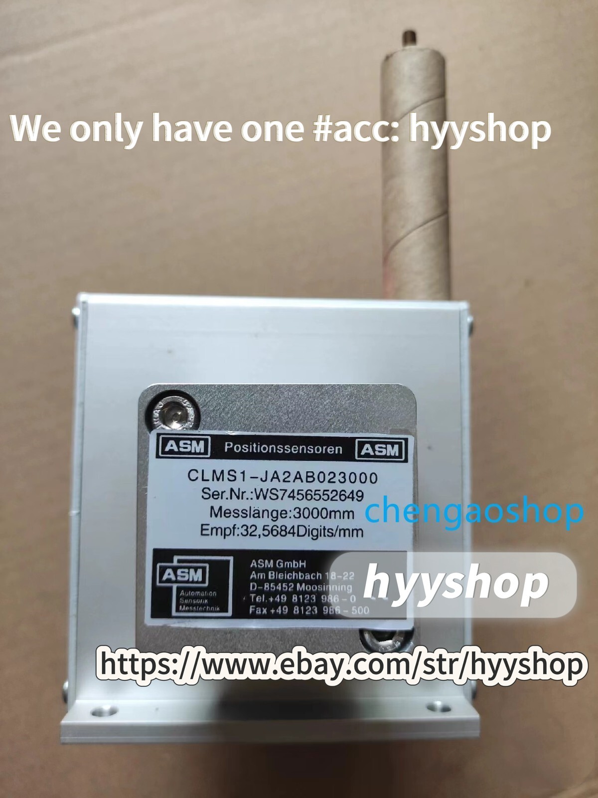 1PCS ASM CLMS1-JA2AB023000 NEW bo box (by Fedex or DHL) #U3914D YG/hyy