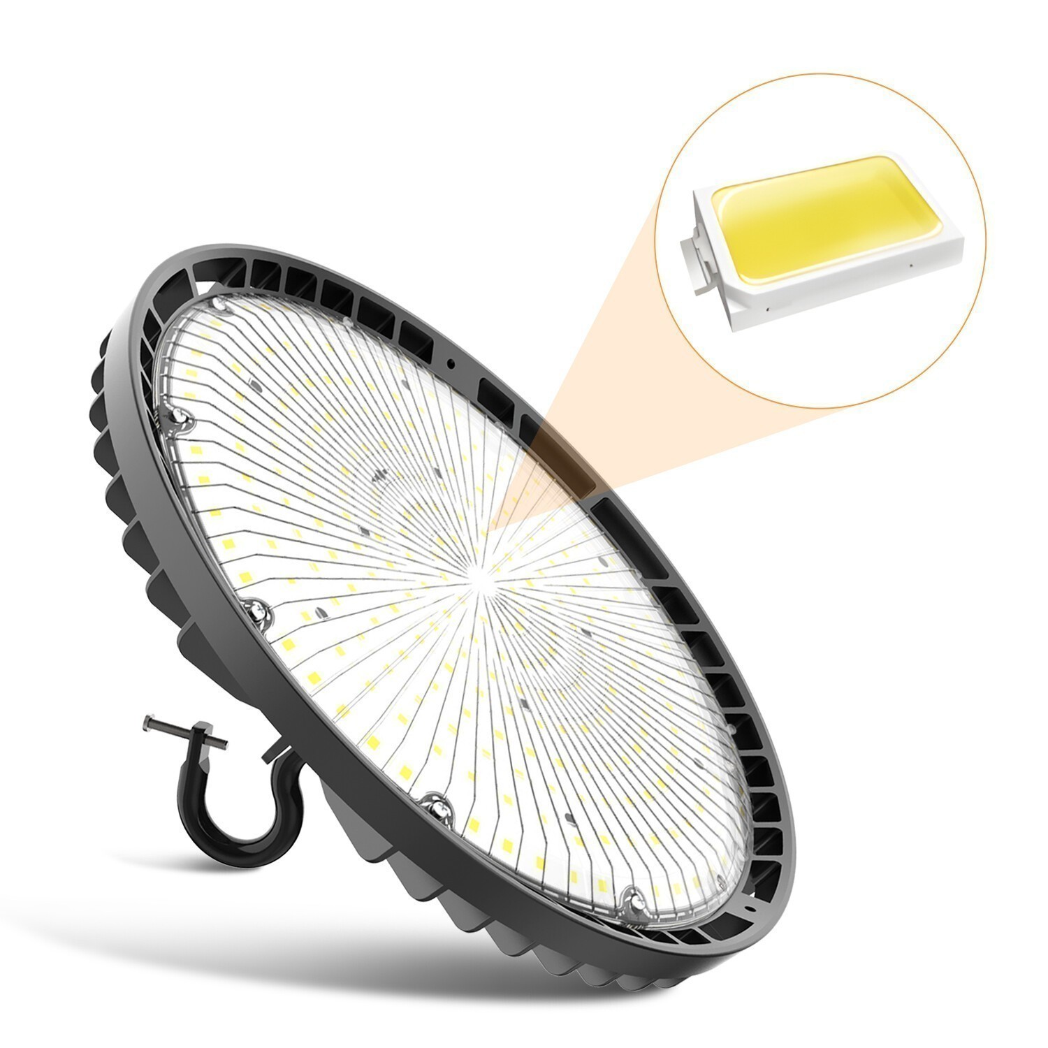 150W UFO High Bay Light 21000lm Commercial Warehouse Lighting (Eqv.600W MH/HPS)