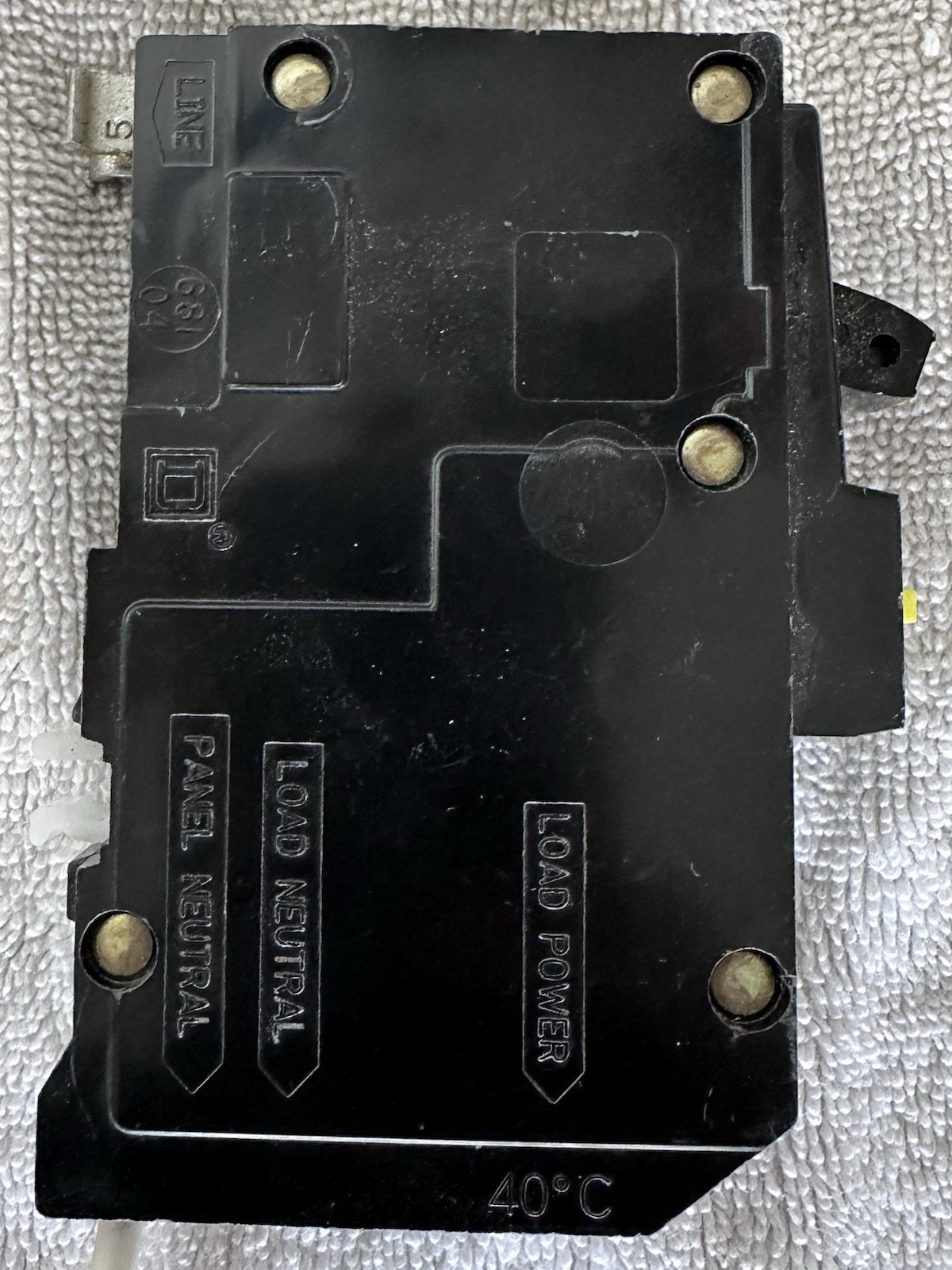 Square D QO120GFI 20 Amp GFCI Circuit Breaker QO 20A w/ Neutral Pigtail