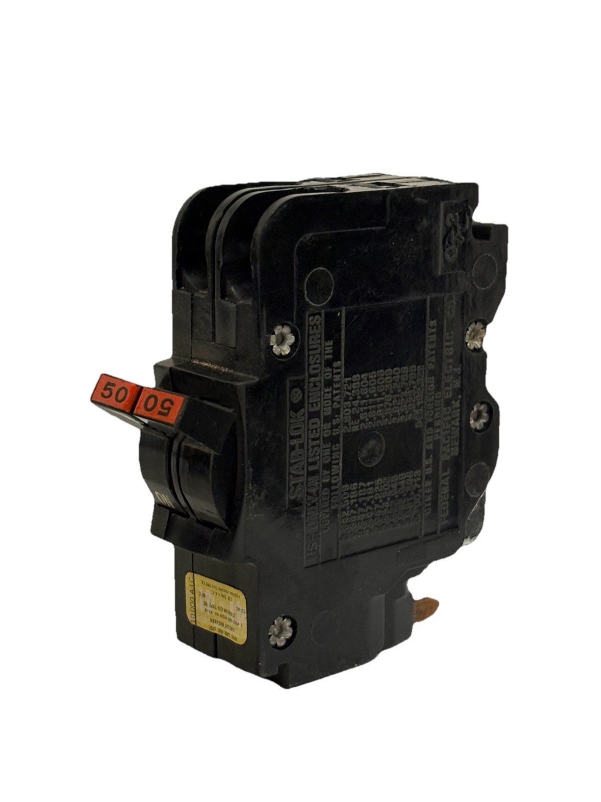 Federal Pacific FPE NC250 2 Pole 50 Amp Thin Stab Lok Circuit Breaker