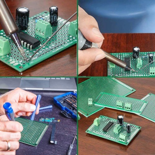 Prototype 72x30mm PCB Board DIN Rail Mount Carrier Housing Arduino DIY Project