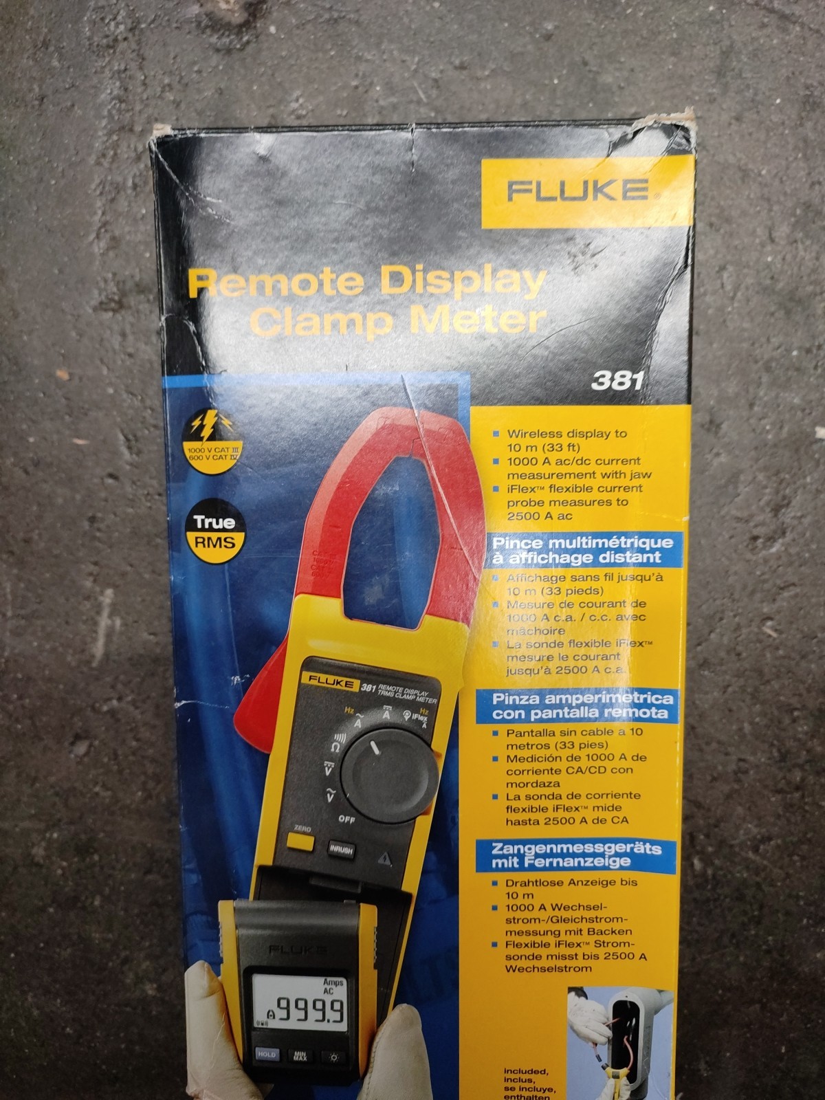 Fluke 381 Remote Display True RMS AC/DC Clamp Meter