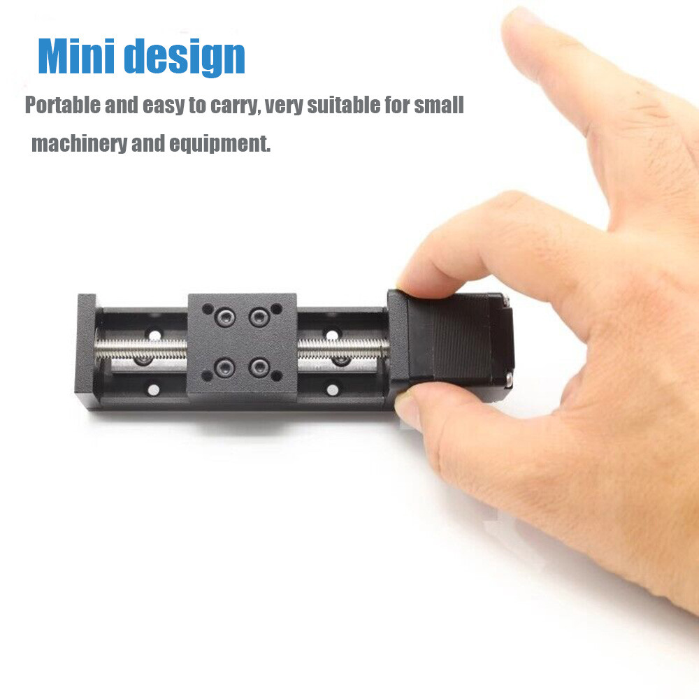 50mm Mini CNC Slide Table Linear stage 1mm Pitch 0.07Nm NEMA11 stepper motor Kit