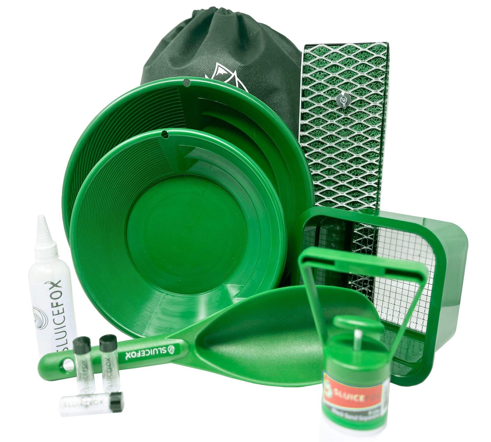 Sluice Fox All-in-One Gold Panning Kit with Portable Sluice – Featuring Miners M