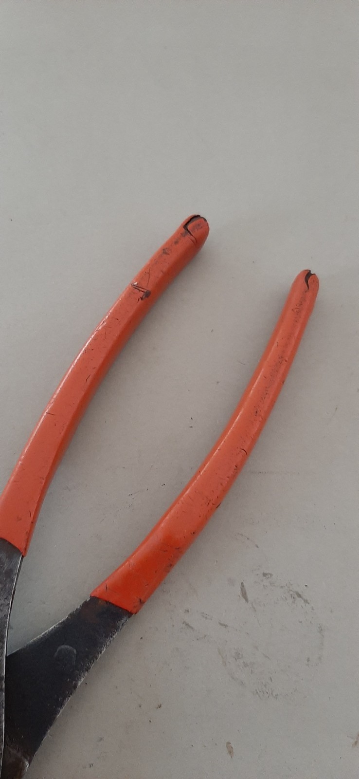 Snap-On Tools Slip Joint Hose Clamp Pliers Red Grip HCP48BP USA READ Descript