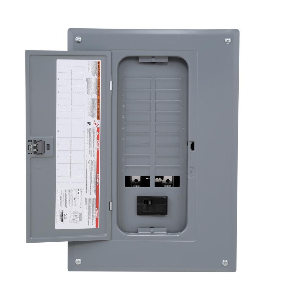 square d 100 amp 40 circuit 20 space indoor main breaker box panel load center