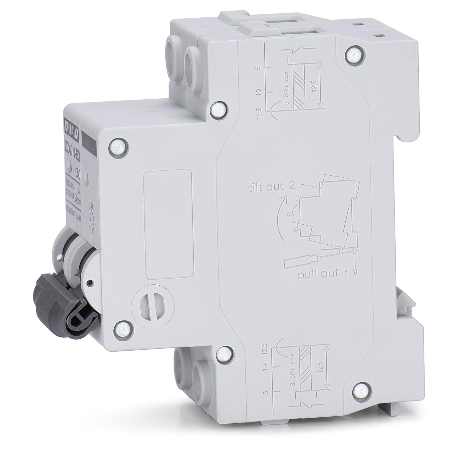 50 Amp 120/240V 2 Pole AC Mini Circuit Breaker for DIN Rail Mount