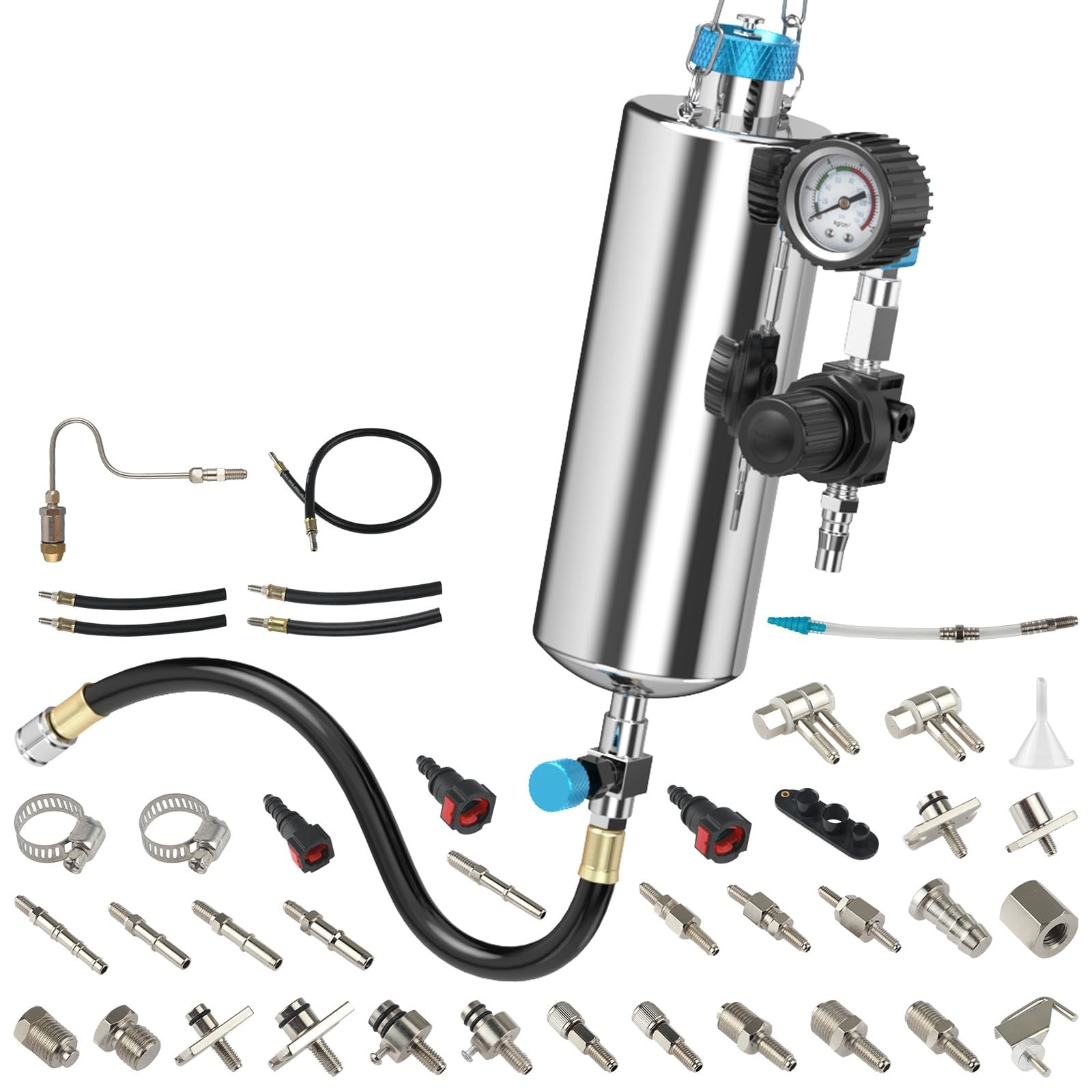 Fuel Injector Cleaner Kit 1000ml 150PSI 21pc Adapters for Car Fuel System Cleani
