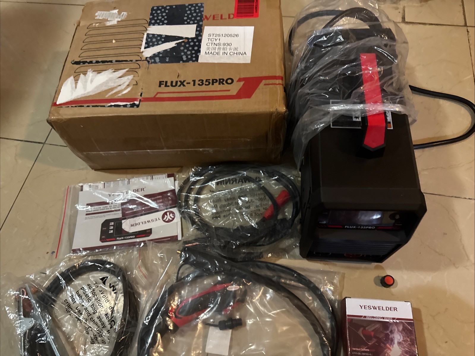PARTS/REPAIR NOT WORKING SOLD AS IS !YESWELDER FLUX-135 Pro Flux Core MIG Welder