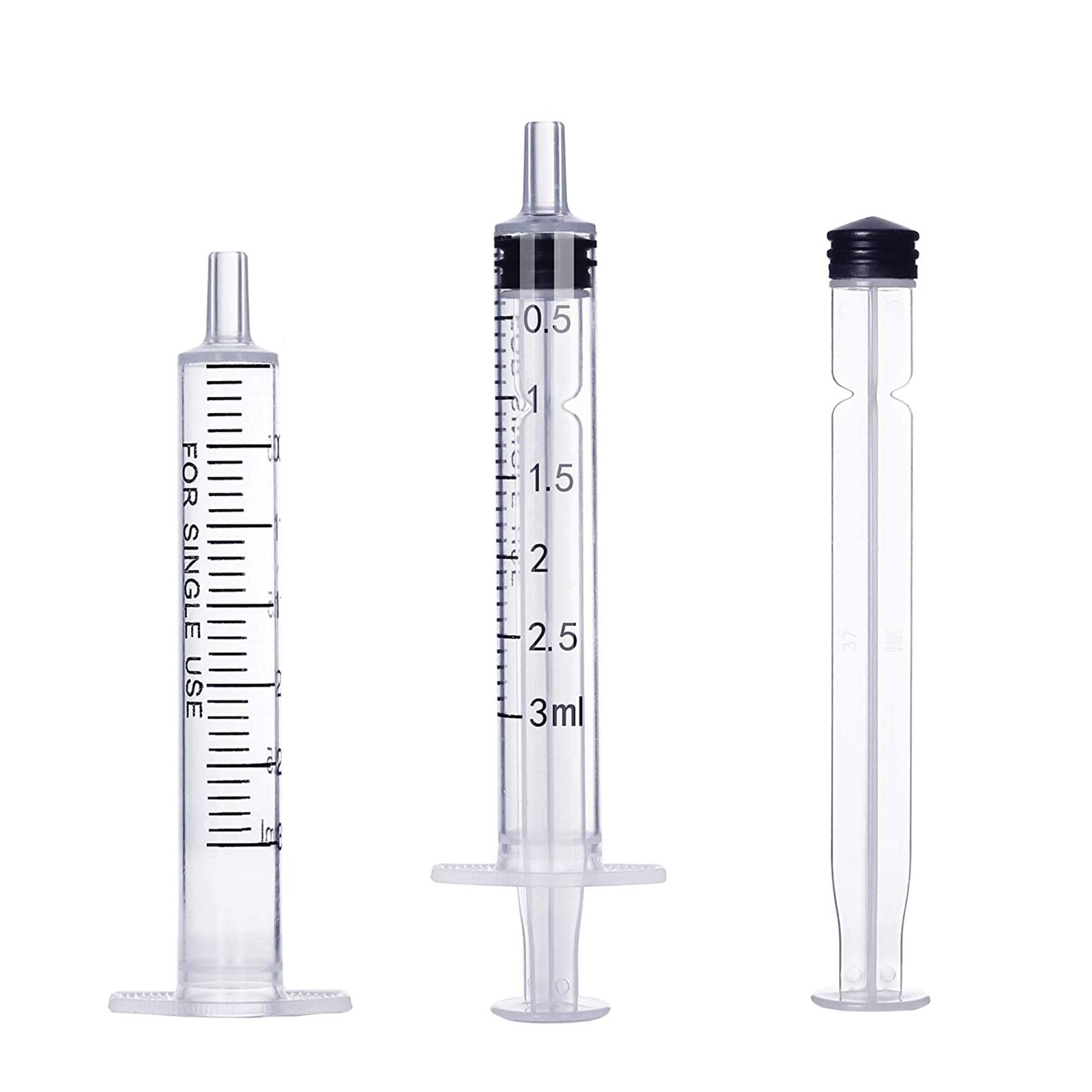 20 Pack 3ml 3cc Plastic Syringe with Measurement, Without Needle, Individual …