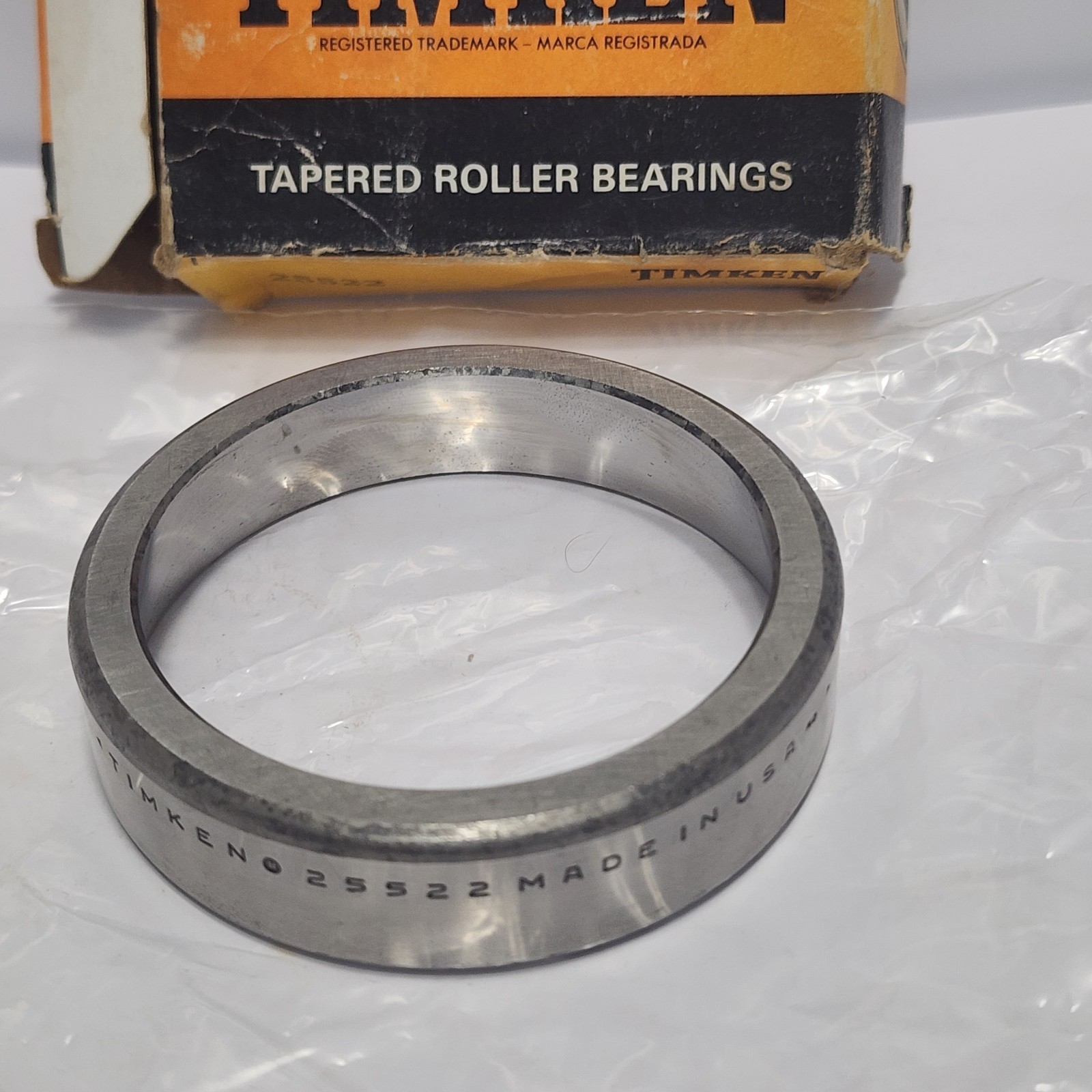 25522 / 25522-20024 Timken Tapered Roller Bearing Cup 3.2700 in OD, 0.7500 in