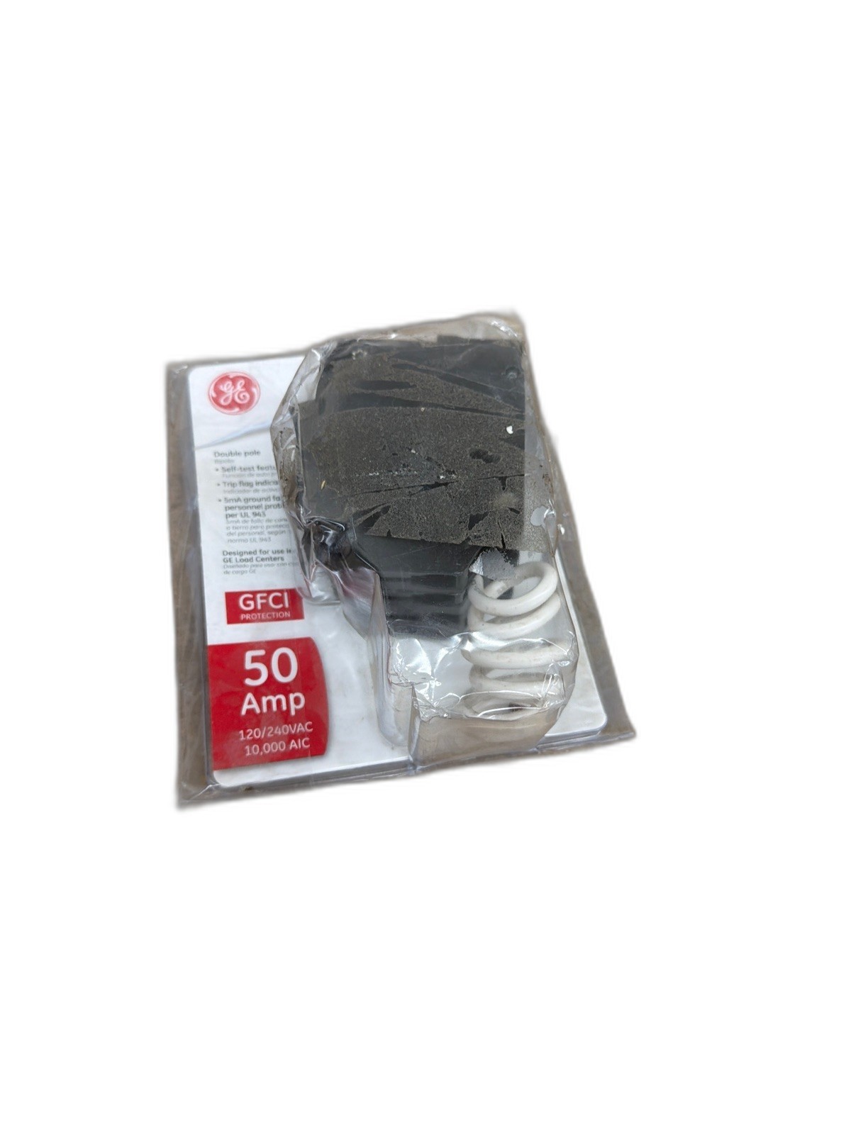 GE 50 Amp 240-Volts Double Pole Ground Fault Breaker with Self-Test