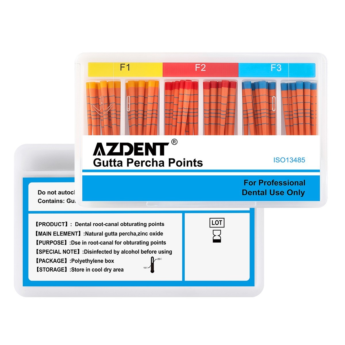 Dental Endodontic Gutta Percha Points/Absorbent Paper Points 0.04/F1 F2 F3 Scale