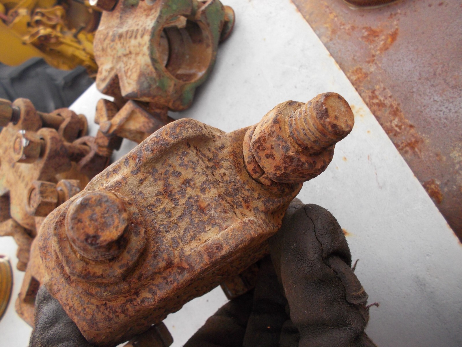John Deere JD Tractor Side dresser cultivator mounting clamp C48N w/ bolts