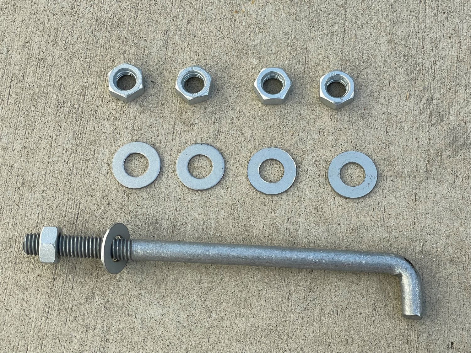 Sandbaggy 1/2″ x 8″ Threaded Concrete Anchor L-Bolts – Hot Dipped Galvanized