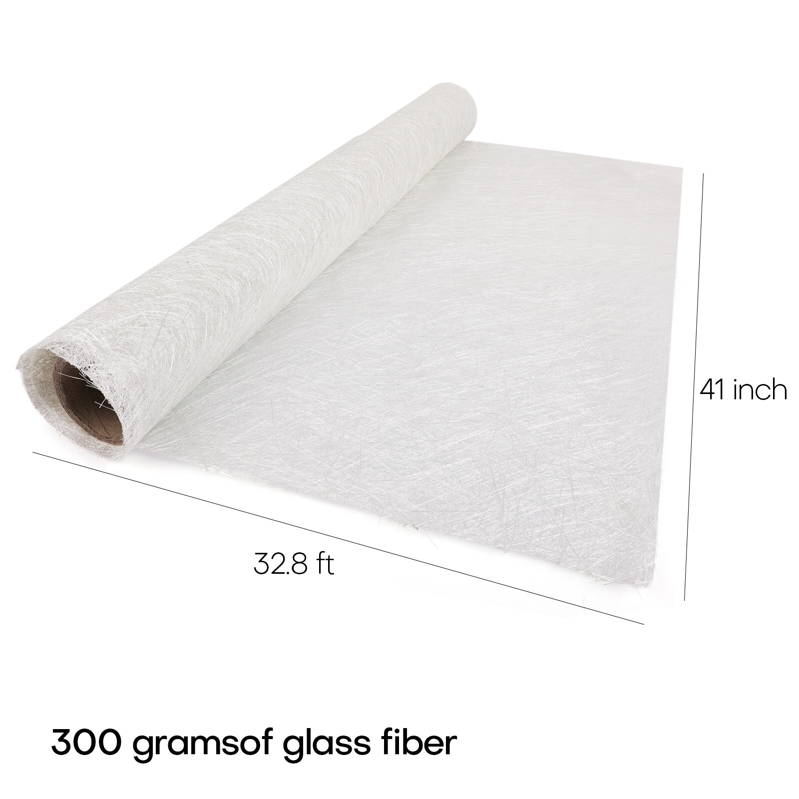 1 Roll Fiberglass Chopped Strand Mat 41inch x 11Yards Roofing Boat Marine Repair
