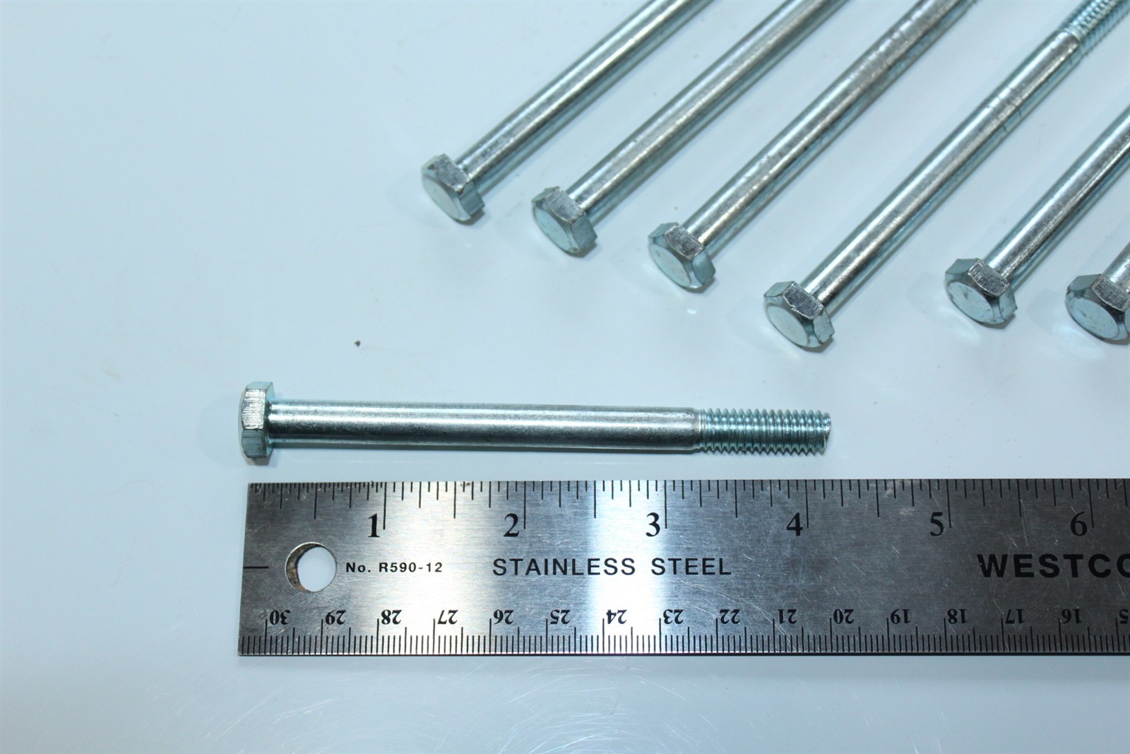 Carriage Bolts Sets 4″ x 8mm Lot of 9 With Nuts & Washers