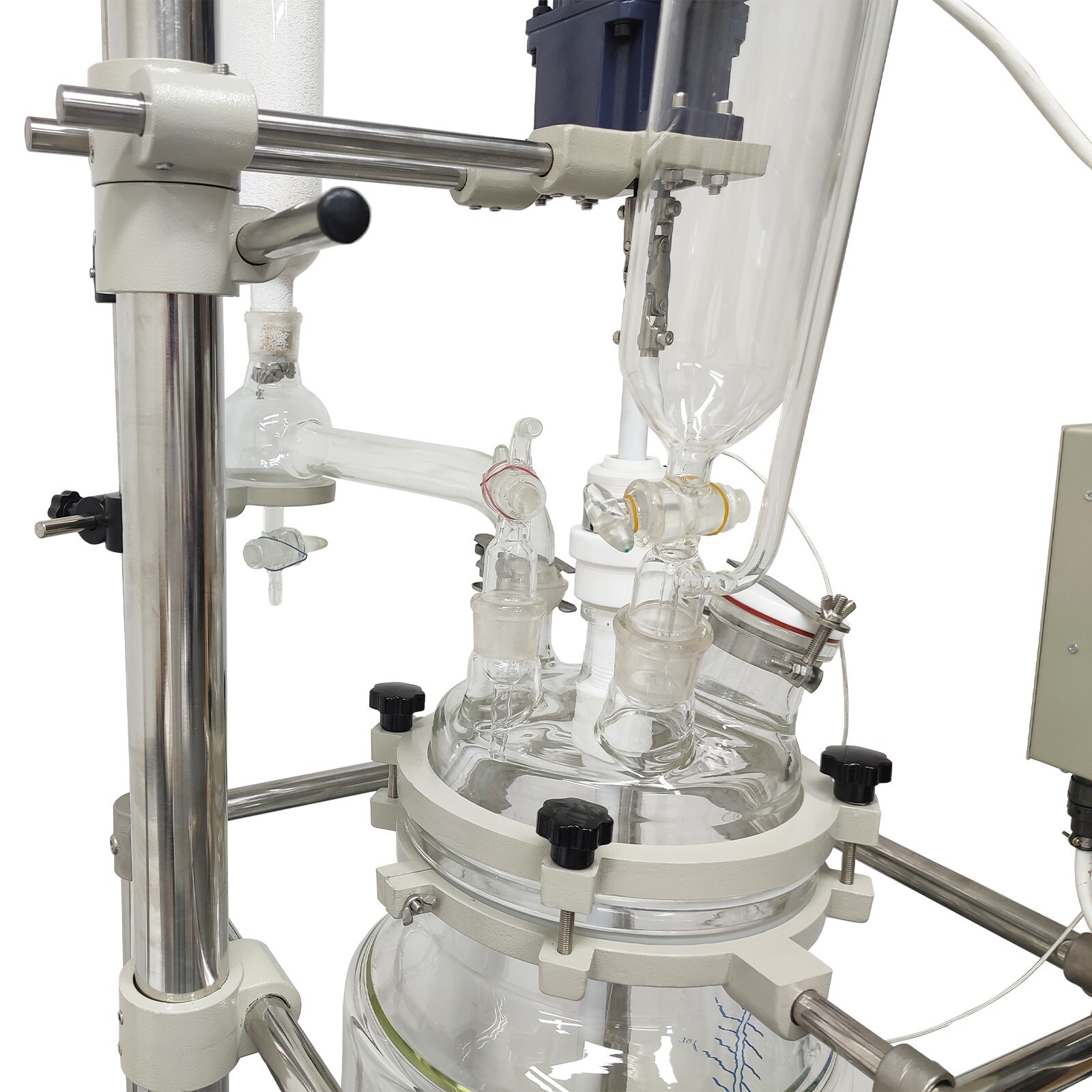 20L Jacketed Glass Reactor Jacketed Reactor 110V Jacketed Pilot Plant Reactors L