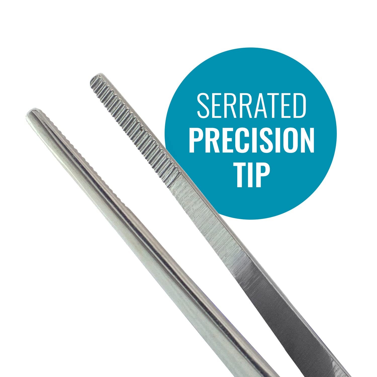 MABIS Stainless Steel Dressing Forceps, 5.5 Inch (Pack of 1), Silver