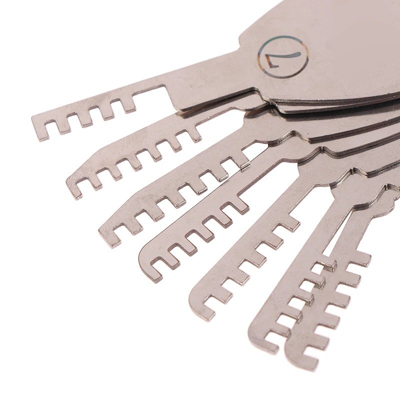 Stainless Steel Comb Lock Tools 9In1 Full Set Repair Tool Bypass Method