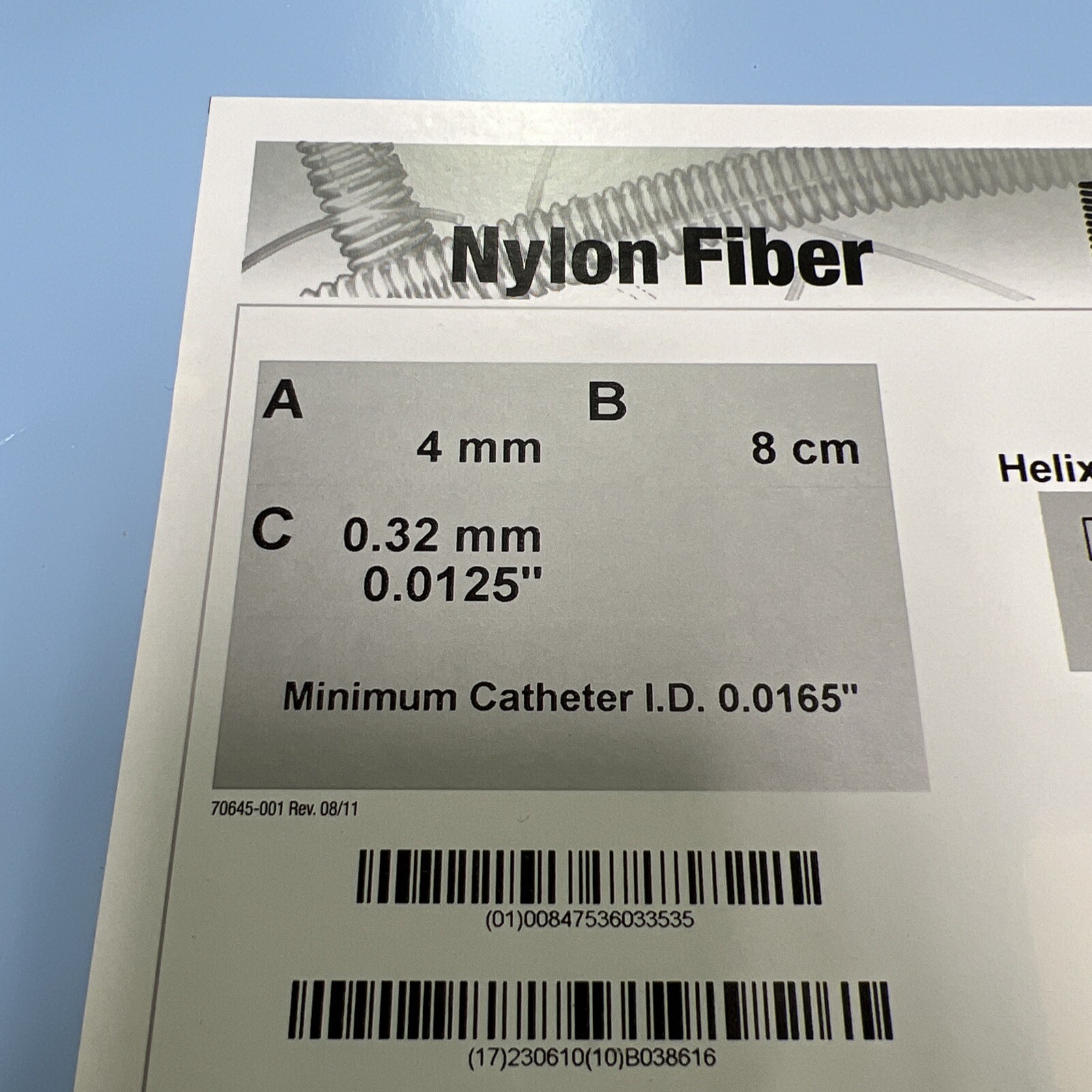 EV3 Concerto Detachable Coil System Nylon Fiber NV-4-8-HELIX