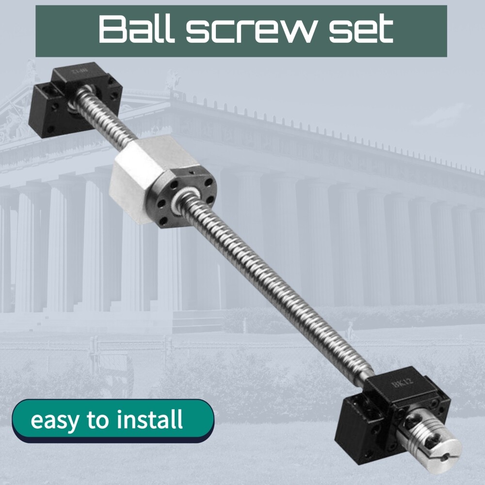 SFU1605 Ball Screw 250-2000mm Ballscrew+BK/BF12+Nut Housing+6.35*10mm Coupler
