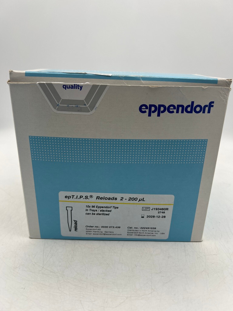 Lot 8 Boxes EPPENDORF epTIPS Pipette Tips Reloads Assorted Size as shown GERMANY