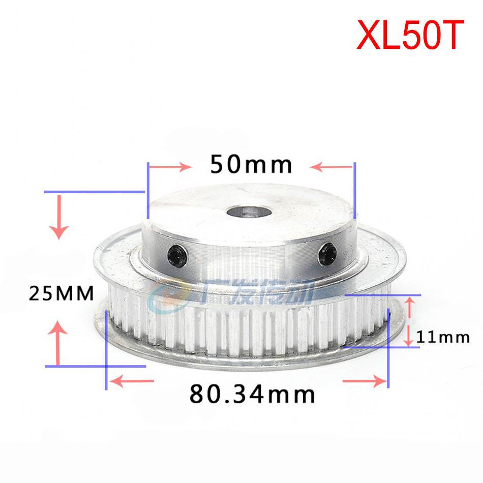 XL 10T-100T Timing Belt Pulley Synchronous Wheel Select Bore for 10mm Width Belt