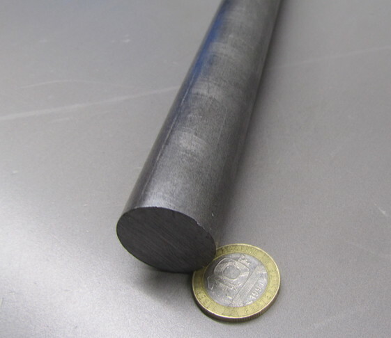12L14 Steel Unpolished Rod Round Bar, 1.00″ Dia x 4 Foot Length