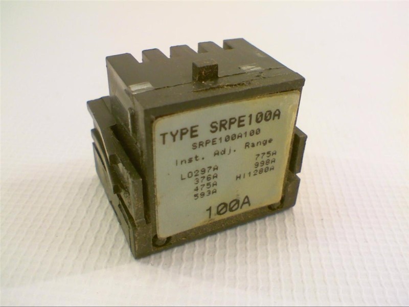 SRPE100A100 GE RATING PLUG SRP SERIES 3-POLE 100 AMP 480 VAC NEW