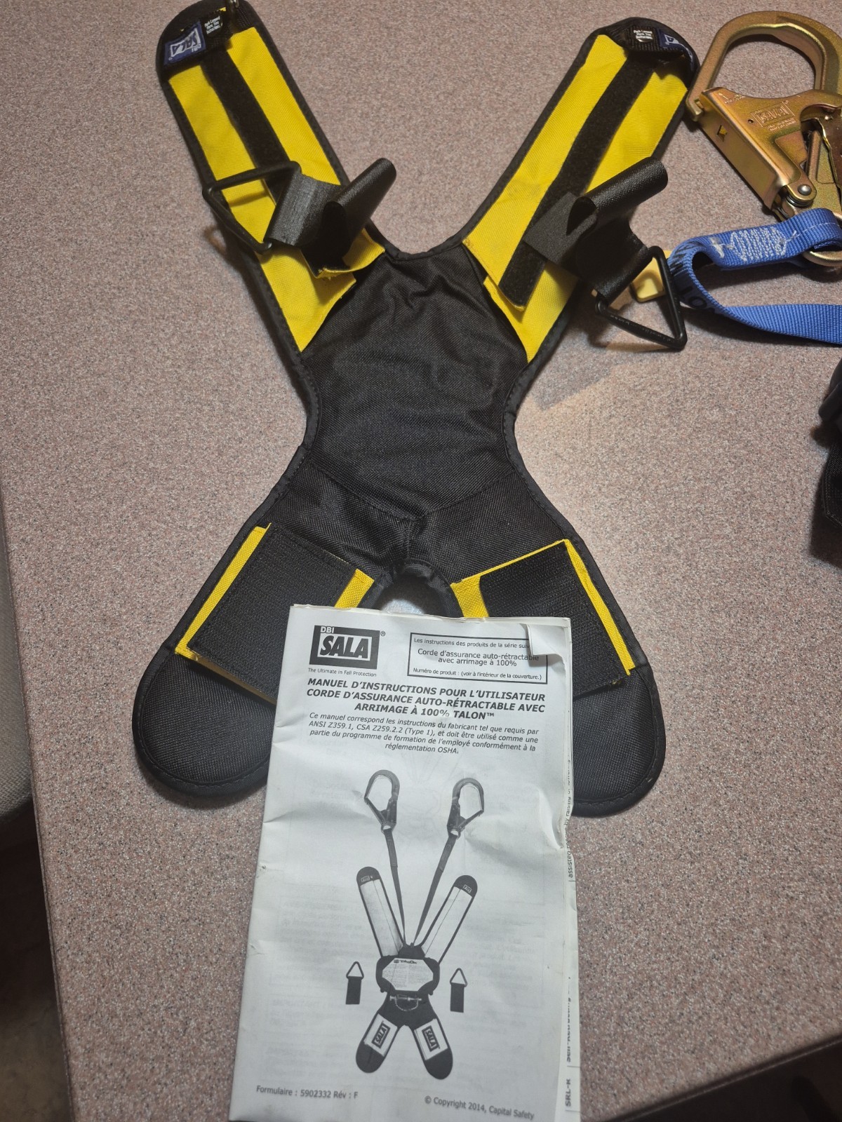 NEW Fall Protection 3M DBI SALA Talon 6′ Twin-Leg Self Retracting Lifeline Web