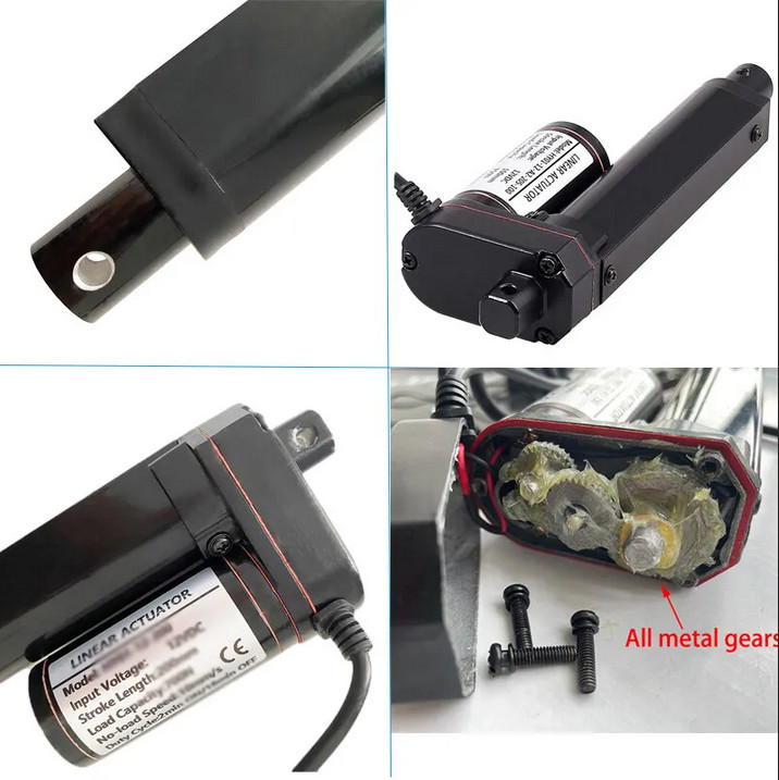 2000N Linear Actuator 12V Heavy Duty IP65 Waterproof Stroke 2″~40″ 1000MM 450lbs
