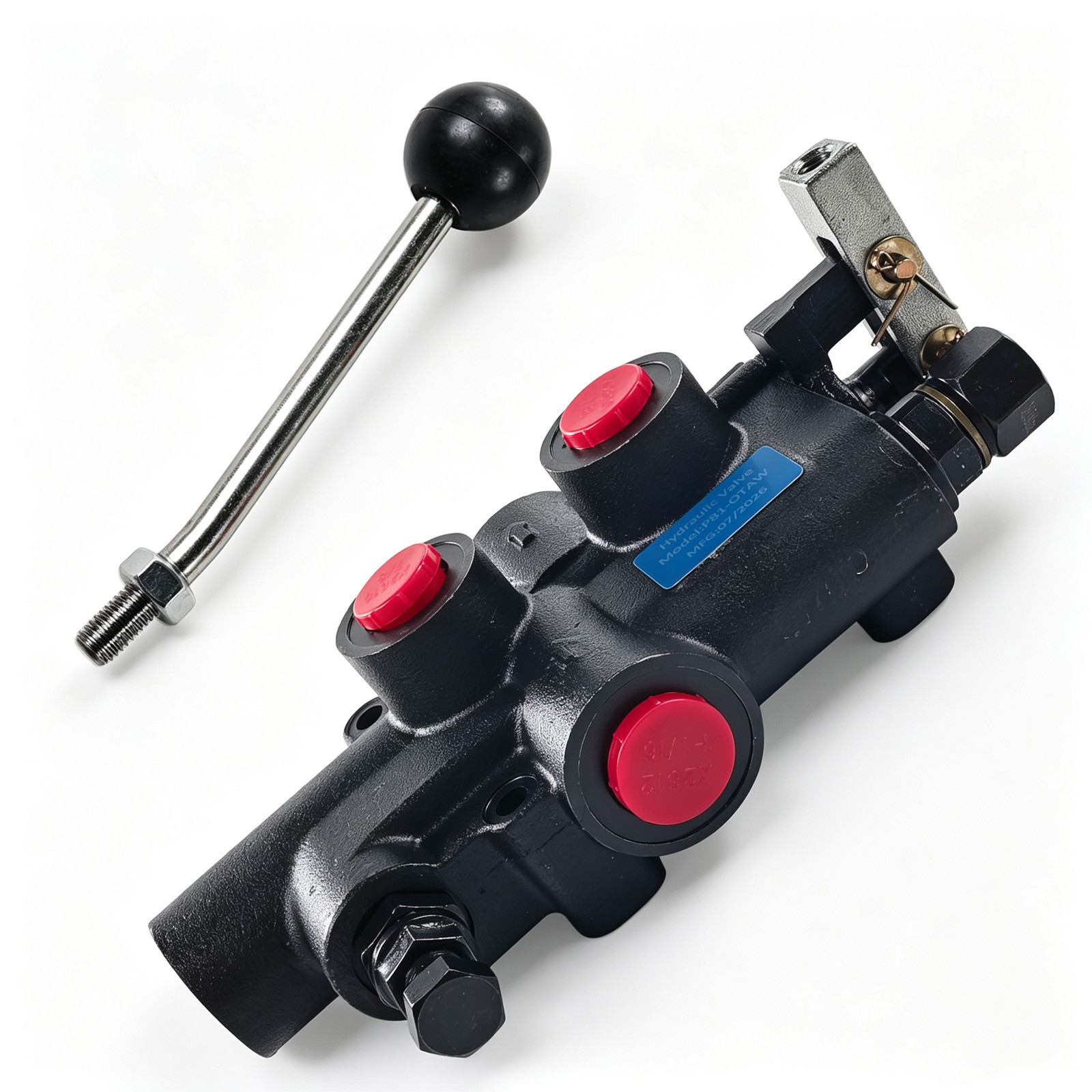 21GPM Log Splitter Control Valve 3625PSI SAE 10 12 Port Detent Auto Return Lever