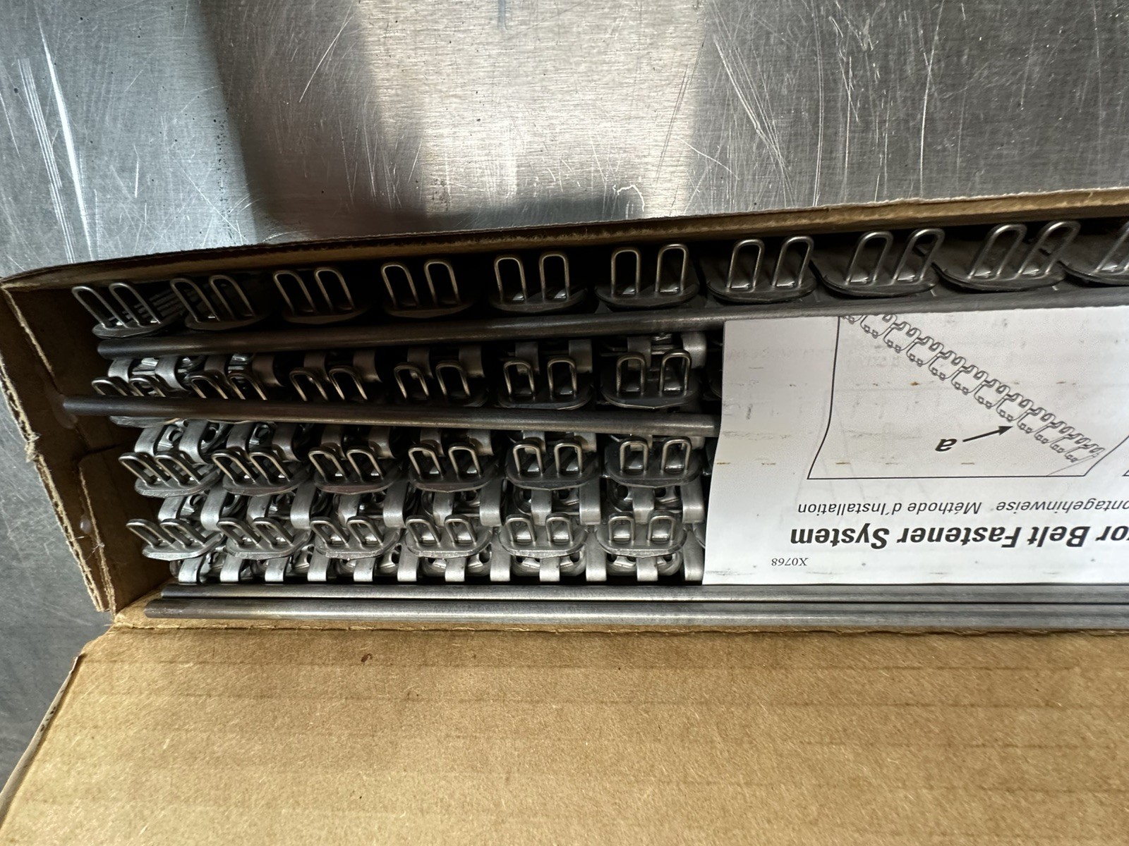 Flexco RS187SJ24/600SS Stainless Alligator Ready Set Staple Belt Fasteners 54607