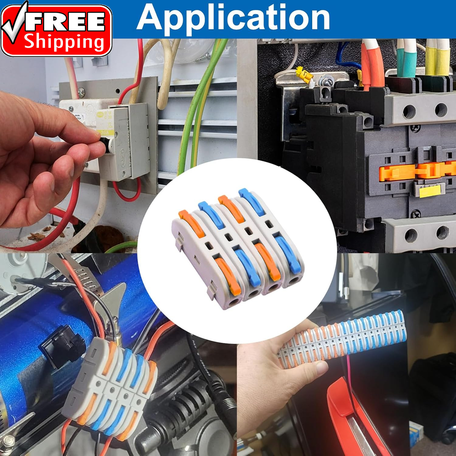 60PCS Lever Wire Connectors AWG28-12, Quick Connect Electrical Splicing Kit for