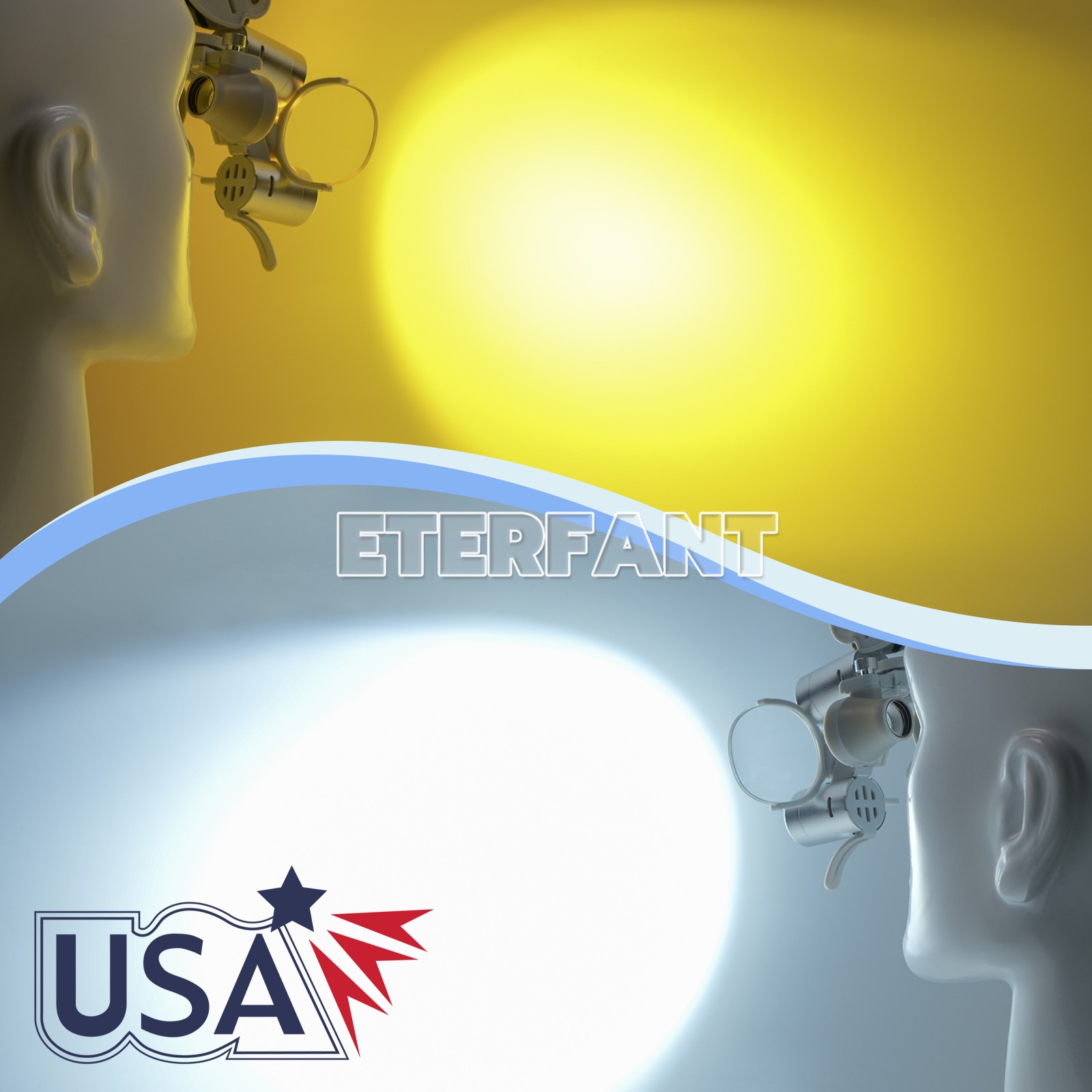 Dental Medical Headlight 10W LED Headlamp/3.5X Binocular Loupes 5W LED Light