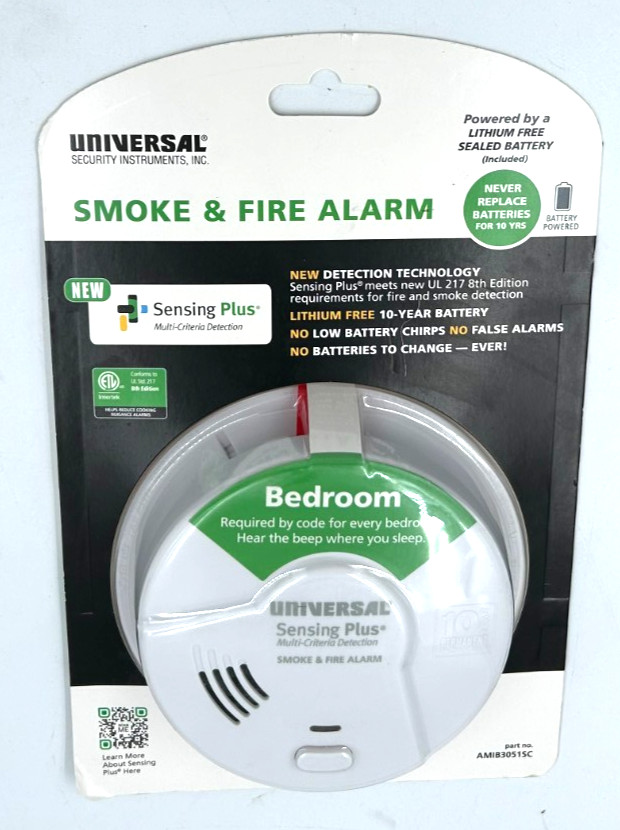 Universal Sensing Plus Multi-Criteria Detection Smoke & Fire Alarm
