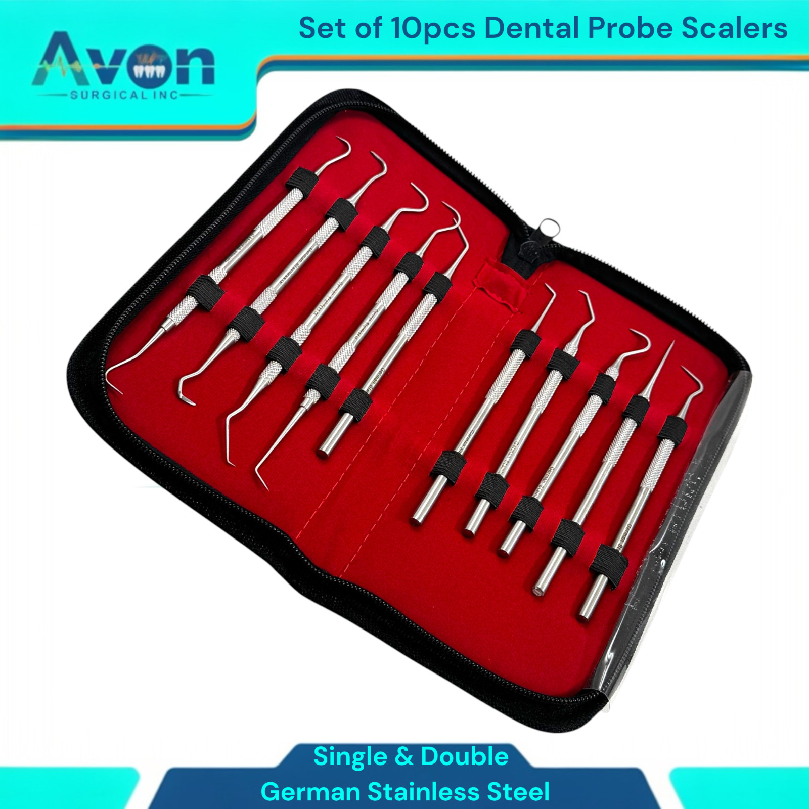Single & Double Ended Scaler Picks – Precision Dental Hygiene Probes – 10 Pack